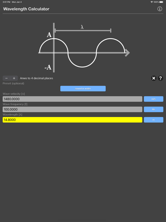 Wavelength Calculator