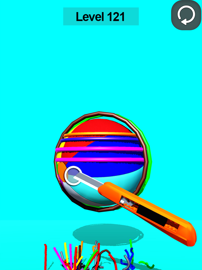 Knife Rubber Cutting ASMR 3D