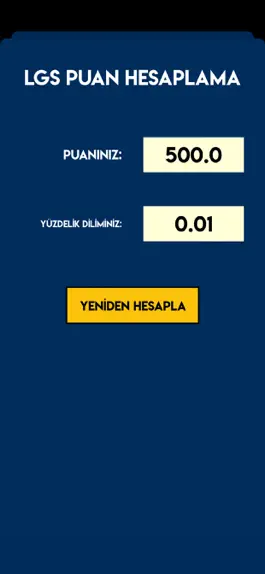 Game screenshot LGS Puan Hesaplama hack