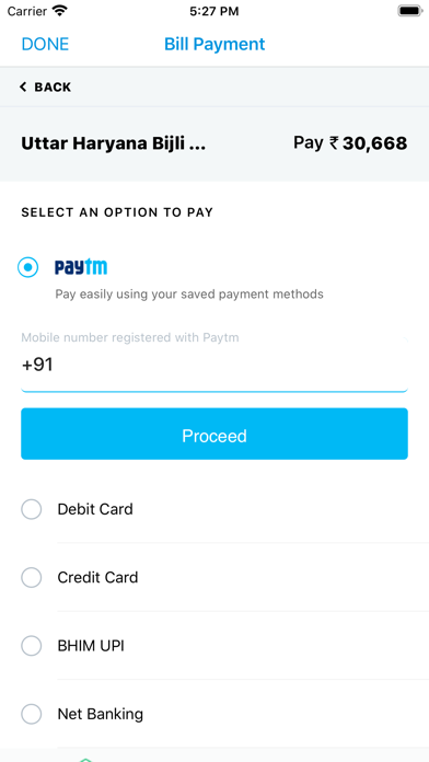 UHBVN Electricity Bill Payment Screenshot