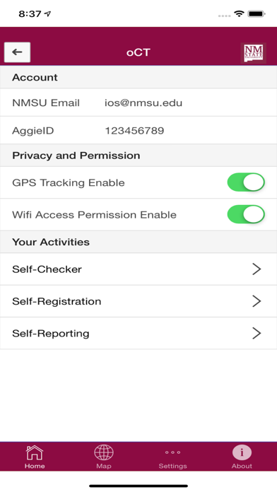 Aggie-COVID-19 iPhone screenshot 4 - Productivity app