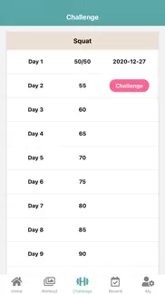 the 30-day squat challenge iphone screenshot 4