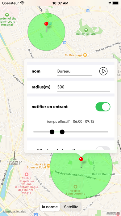 Screenshot #3 pour Notifier ici - Alarme GPS