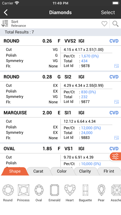CVD Diamonds Screenshot