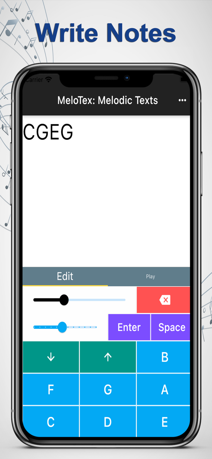 MeloTex - Letter Note Player