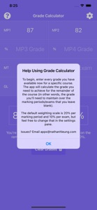 Final Grade Calculator - % screenshot #3 for iPhone