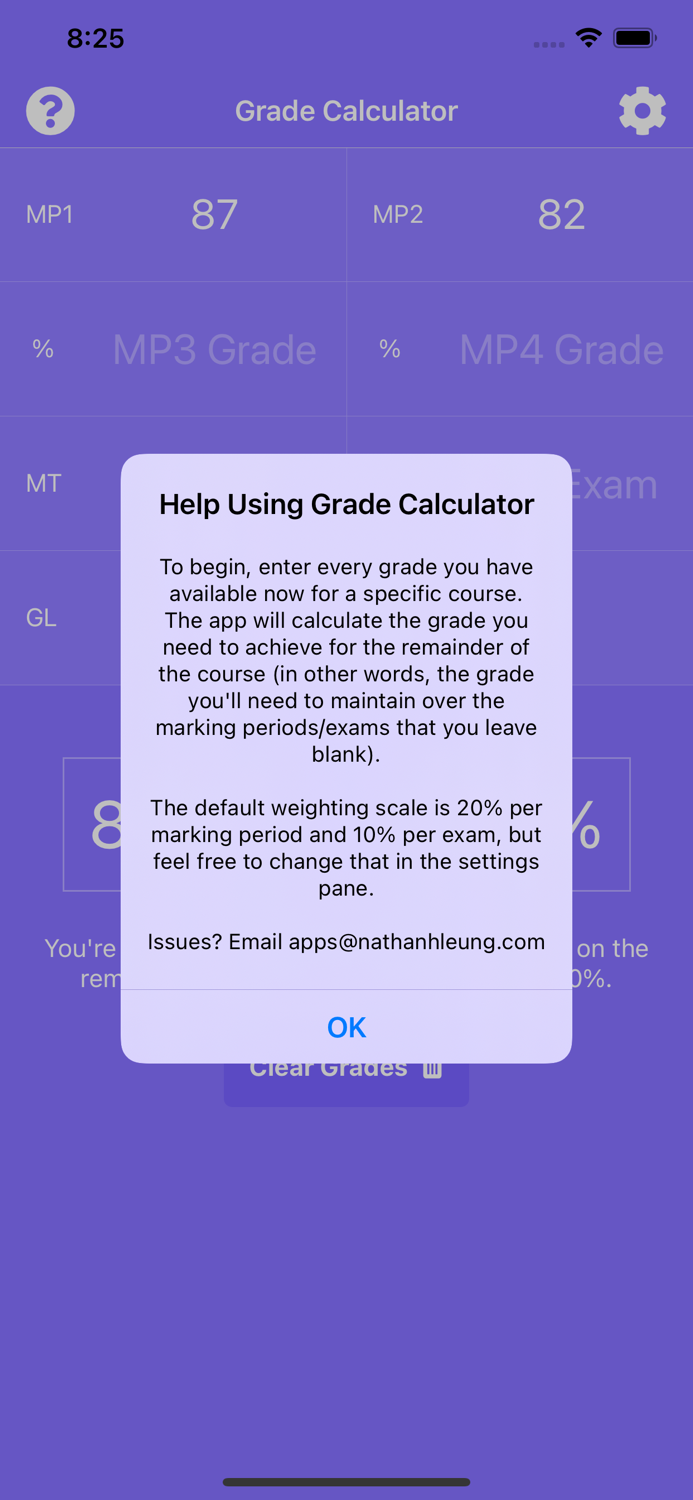 Final Grade Calculator -