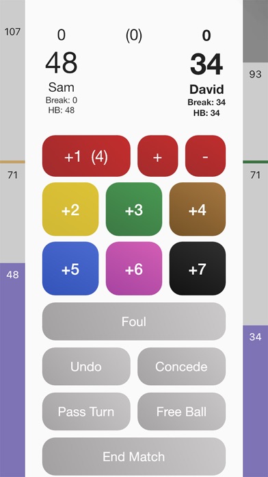 Smart Snooker Scoreboard Screenshot