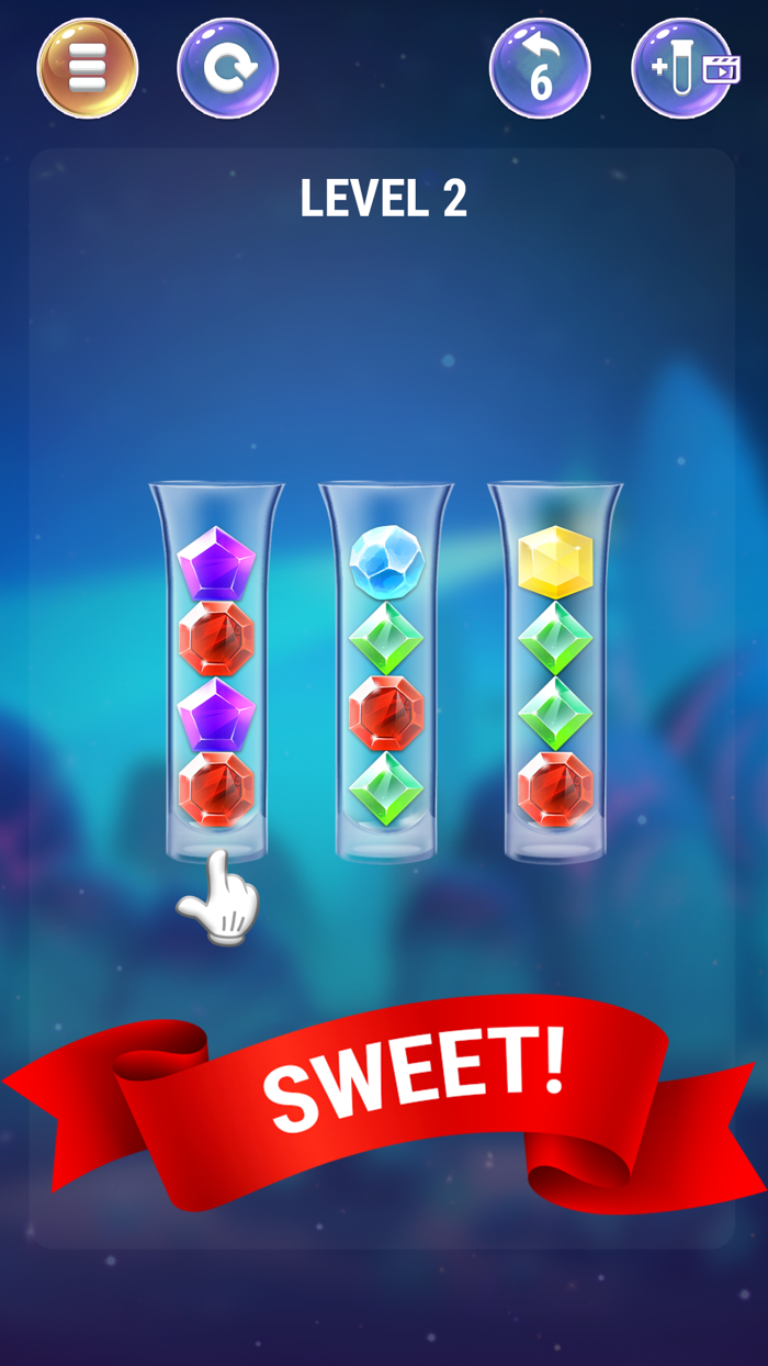 Gem Sort IQ Ball Color Puzzle