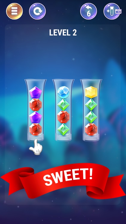 Gem Sort IQ Ball Color Puzzle screenshot-4