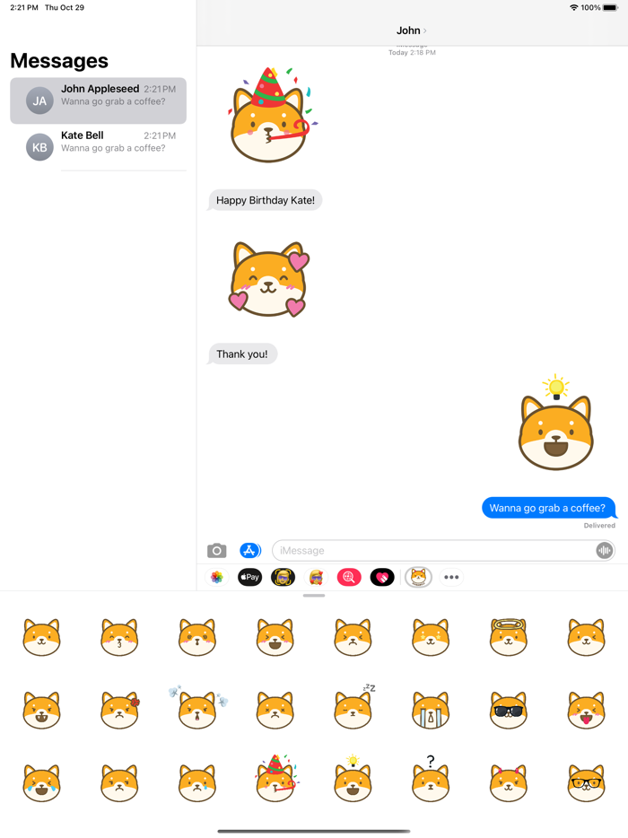 Shibamoji Sticker Pack Classic