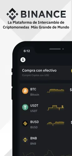 Screenshot 1 Binance: Compra Bitcoin iphone