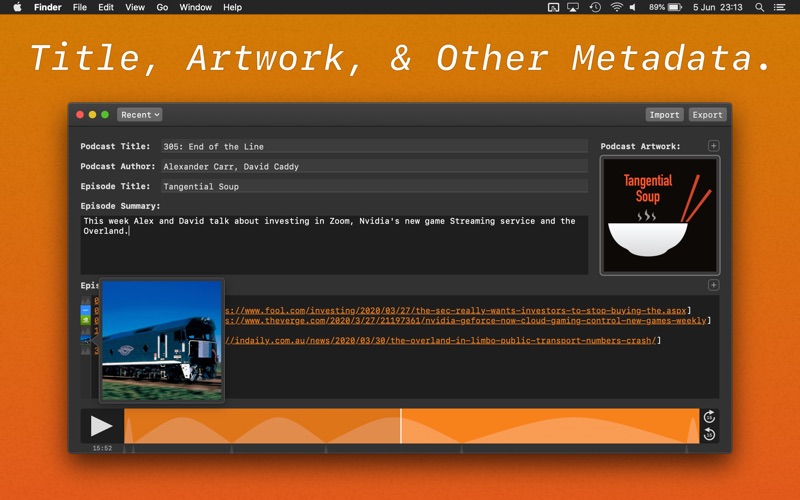 Screenshot #2 pour PodWise: MP3 Metadata Editor