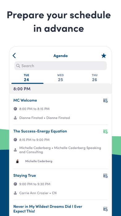 Advancing Women Conference Screenshot