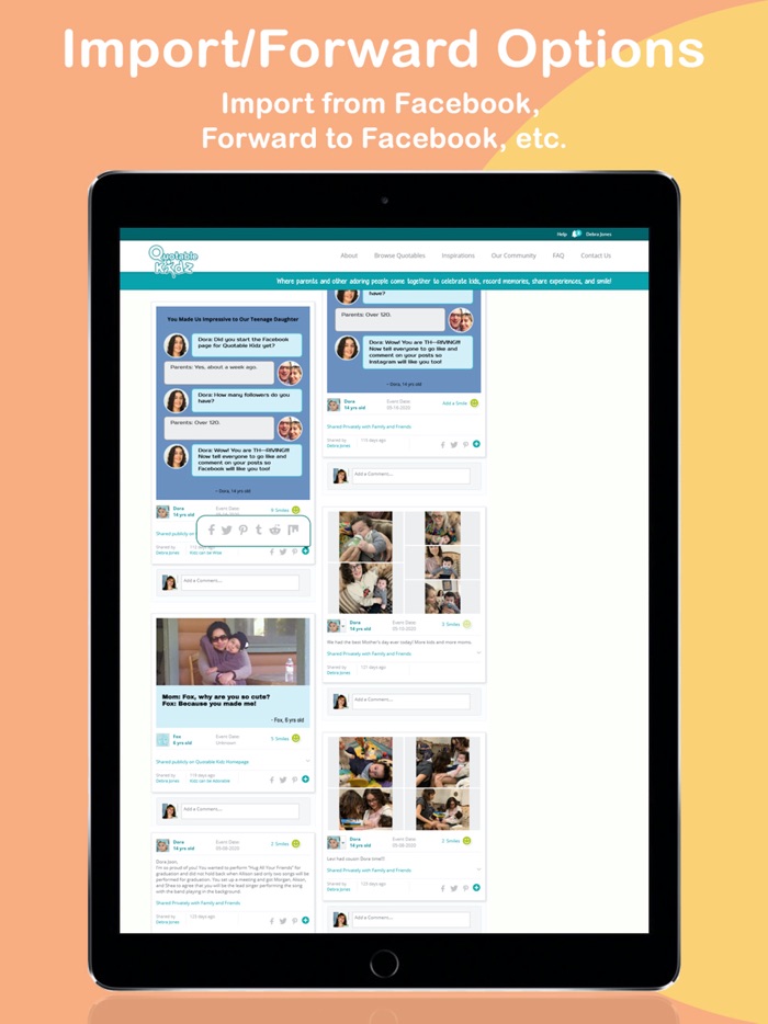 Quotable Kidz Memory Sharing