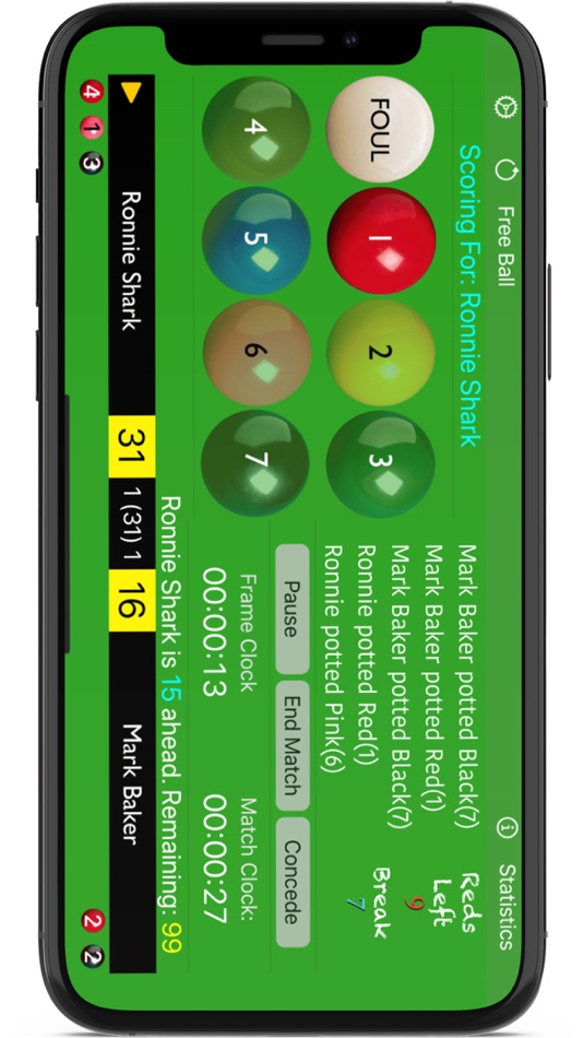 #4. Snooker Score (iOS) Podle: Aero Notion Limited