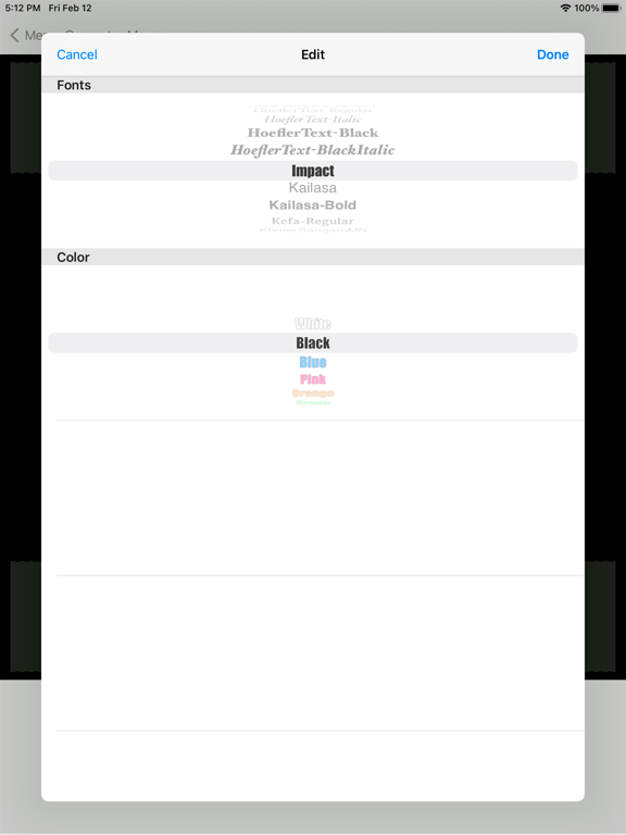 Meme Generator Add text to pic iPad screenshot 5 - Entertainment app