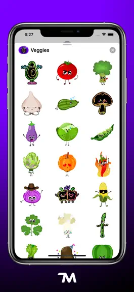 Game screenshot Veggies: Food Stickers apk