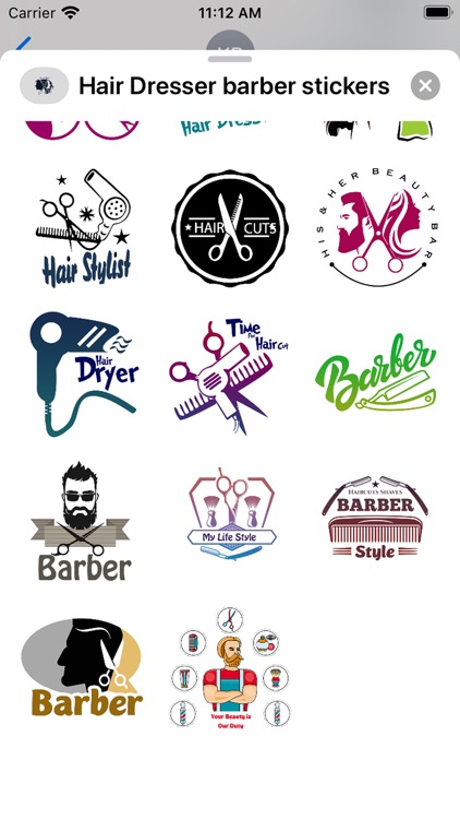 Hair Dresser barber stickers screenshot-8