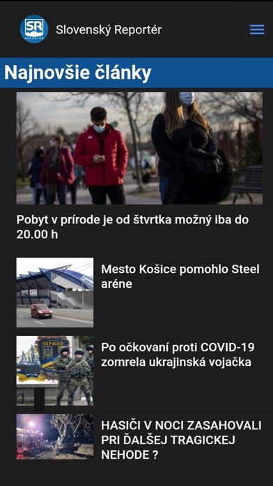 Slovenský reportér Screenshot