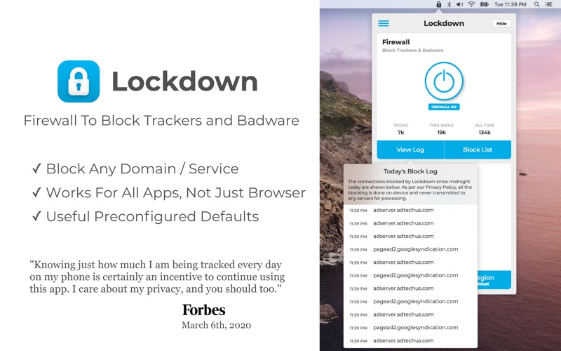 Screenshot #1 pour Lockdown Privacy - Desktop