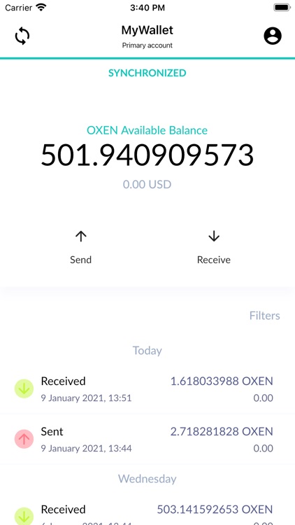 Oxen Wallet (Rangeproof)