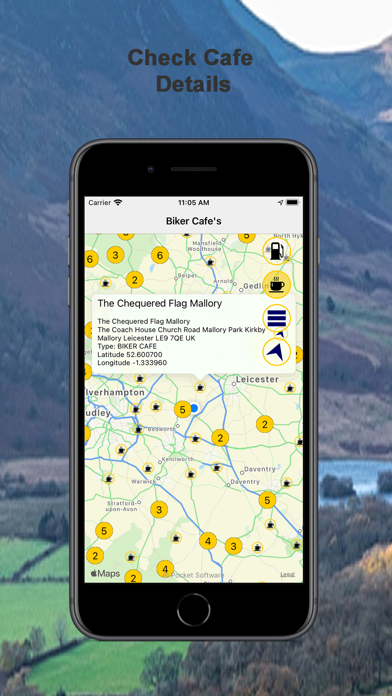 U.K. Biker Cafes Screenshot