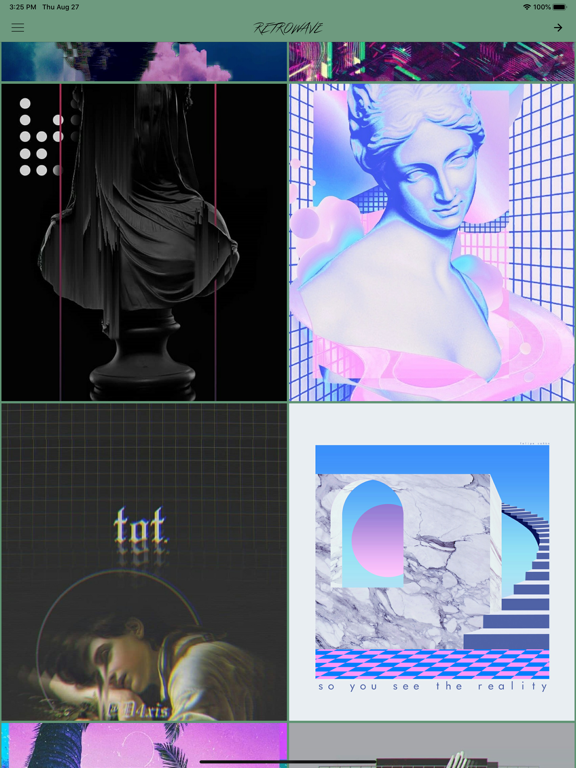 Screenshot #4 pour Fonds d'écran Retrowave