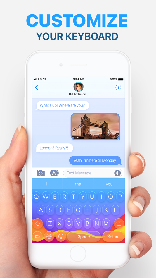 #1. Color Keyboard - Themes, Fonts (iOS) 由: Appyfurious LLC