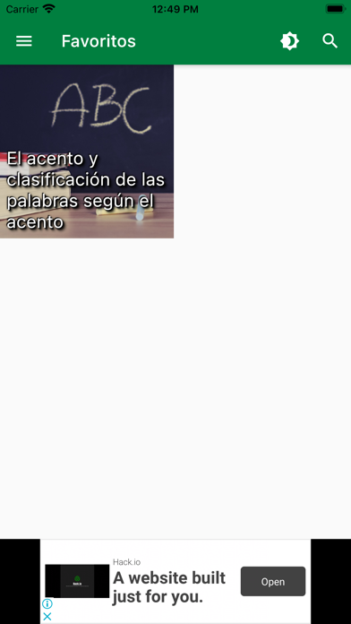 Curso de ortografia en español Screenshot