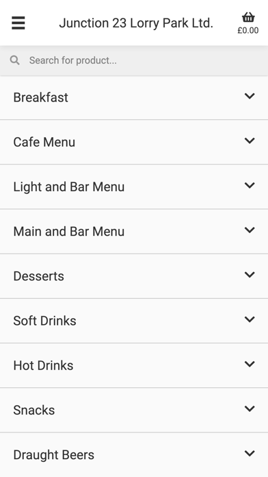 Screenshot #1 pour J23 Truck Stop M1 Food & Drink