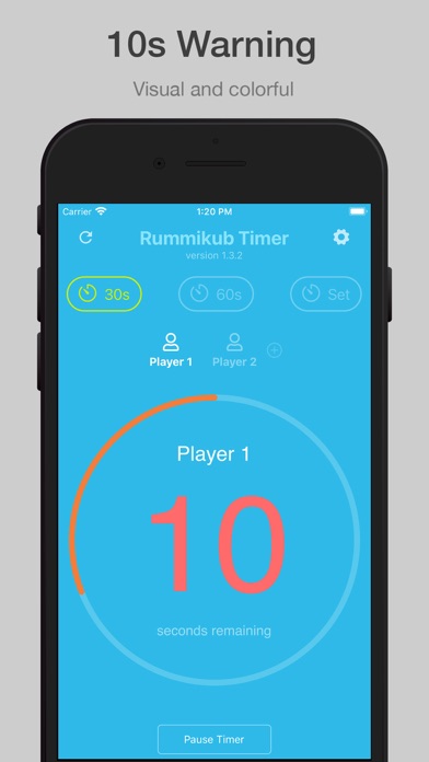Rummikub Timer Screenshot