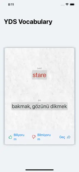 Game screenshot Yds Vocabulary - Yds Kelime mod apk