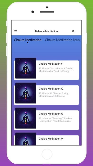 Chakra Balance Meditation App Screenshot