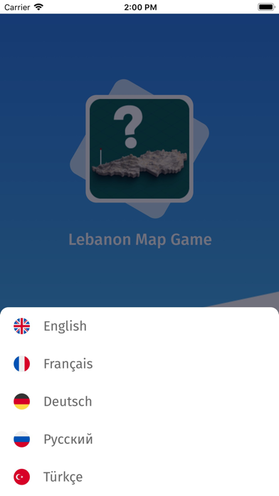 Lebanon: Provinces Quiz Game Screenshot