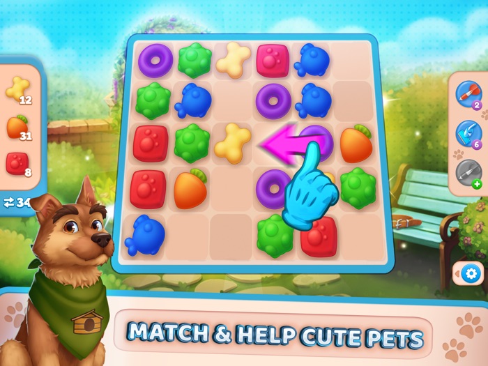 Pet Clinic Match 3  Design