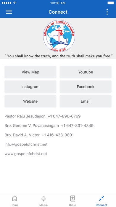 Gospel of Christ Church Screenshot