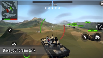 Poly Tank Sandbox Battles Screenshot