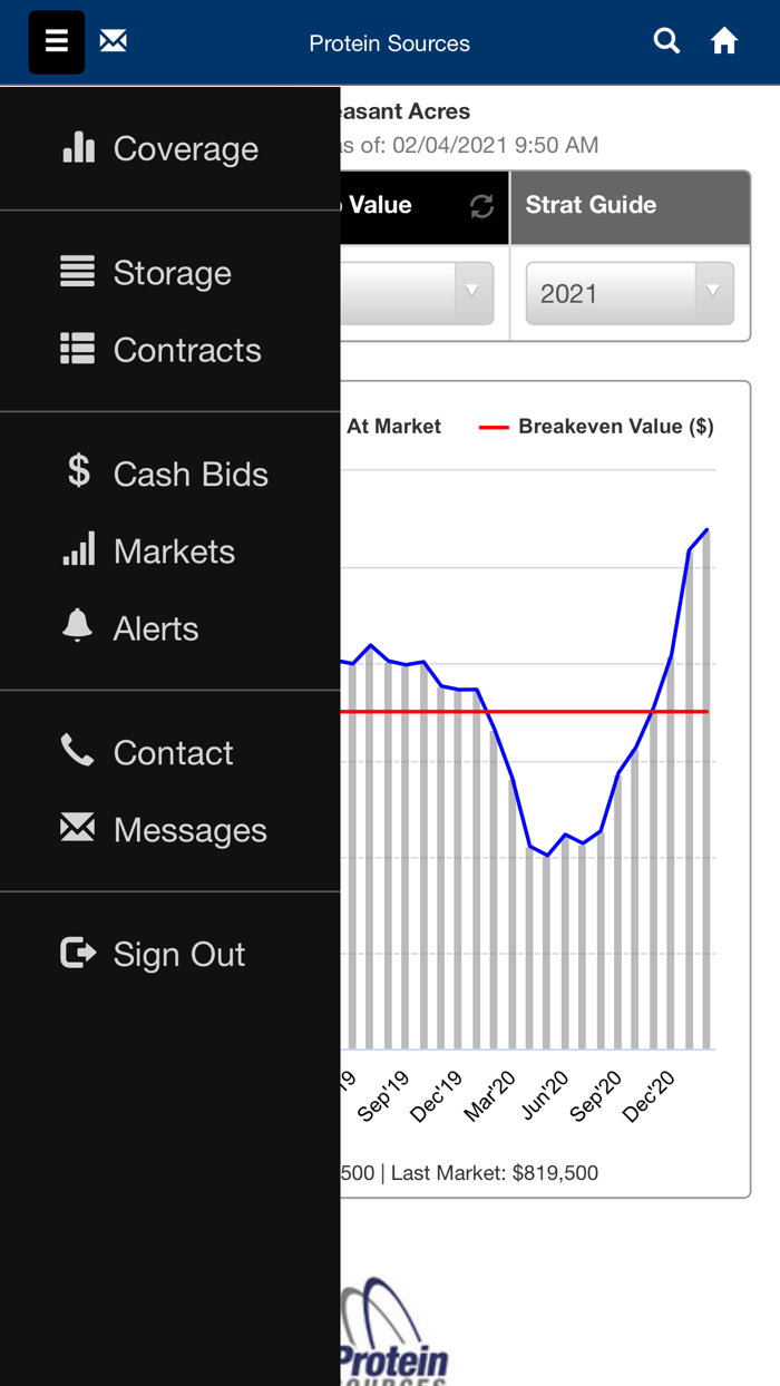 Protein Sources Marketing App