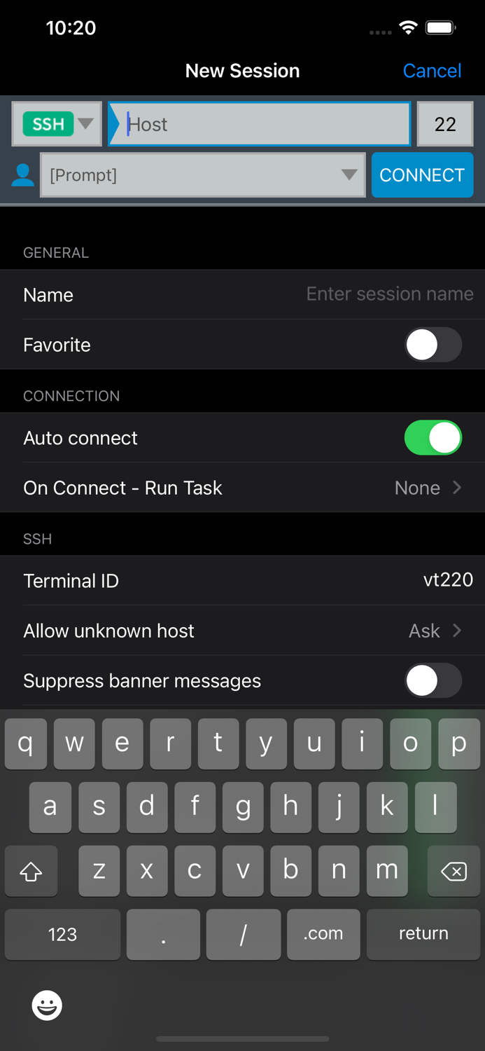 Reflection for UNIX SSH Client