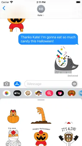 Game screenshot Fun Fact Halloween Stickers apk