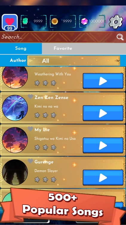 Magic Piano Tile Anime