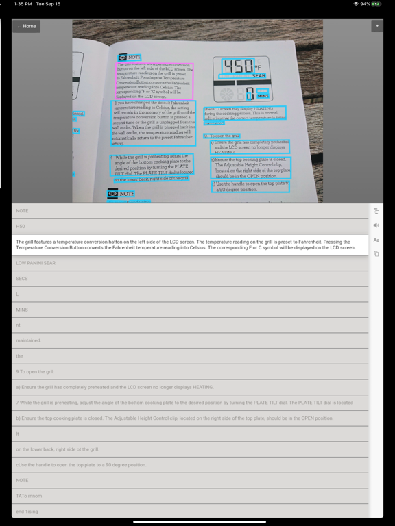 Snap Reader by GogyUp iPad screenshot 1 - Education app