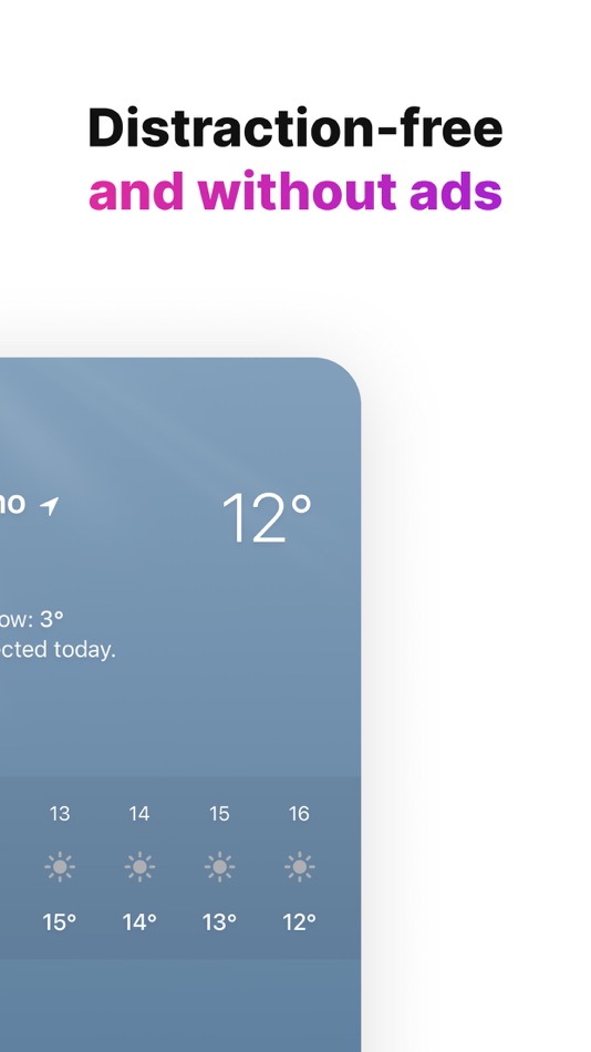 #5. Tiny Weather: Simple forecasts (iOS) 来自: Alexander Sandberg