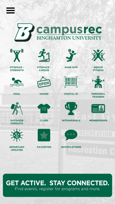 Binghamton Campus Recreation Screenshot