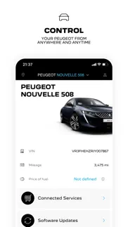 mypeugeot app iphone resimleri 4
