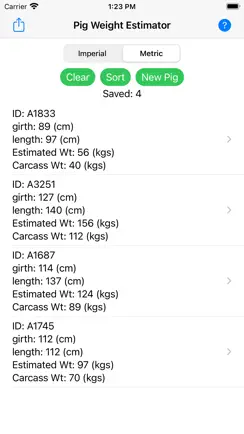 Pig Weight Estimator iPhone image 3