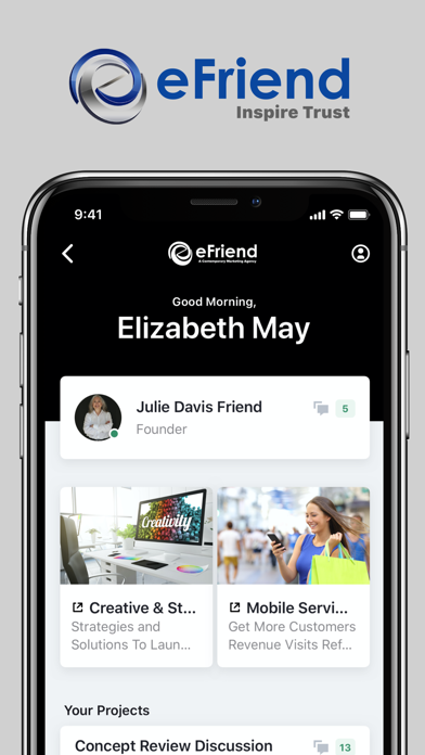 eFriend Marketing Screenshot