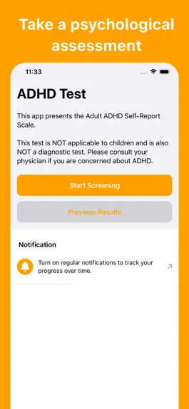 Game screenshot ADHD Test (Adult) mod apk