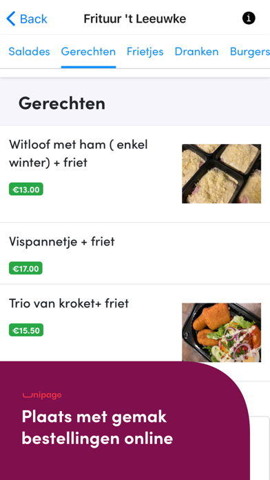 Frituur 't Leeuwke Screenshot